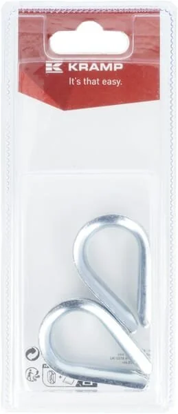Kramp - KRWT08P02B - Wire Rope Thimble - 33x24mm (2)