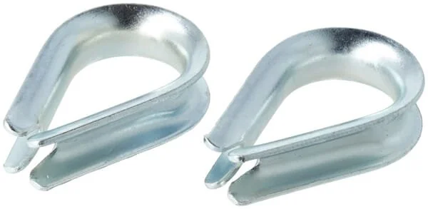 Kramp - KRWT08P02B - Wire Rope Thimble - 33x24mm (2)