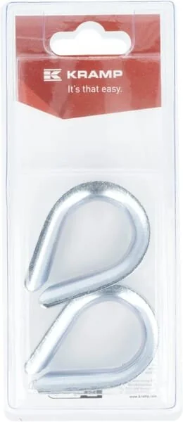 Kramp - KRWT10P02B - Wire Rope Thimble - 42x31mm (2)