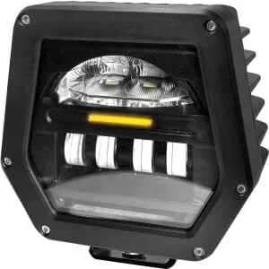 Kramp - LA80075 - Headlight LED, 40/70W, Square, 10/, Mm, Delphi Plug, High Beam/Low Beam, Symmetric Beam