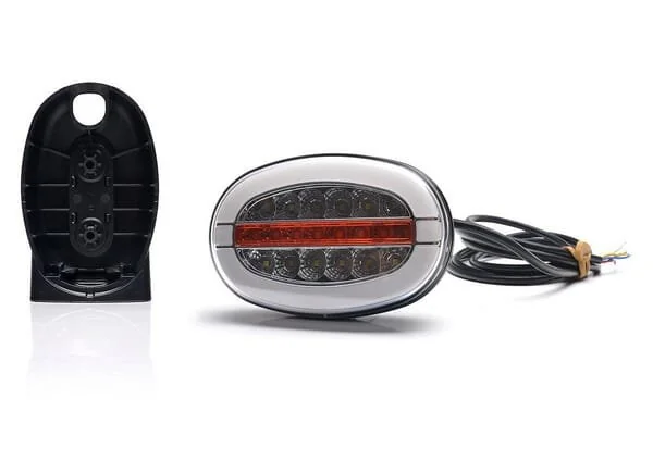 Kramp - LA80095 - Multifunction Front Light LED, Oval, With Repeater