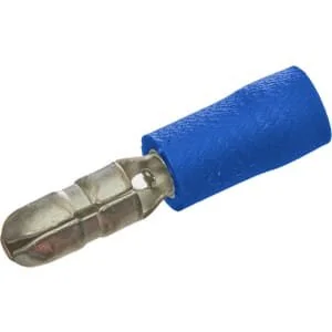 Kramp - LA9025CKR - Bullet Connector Male, Blue, 1.5-2.5mm² (100x)