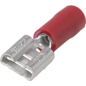 Kramp - LA9075CKR - Terminal Blade Female, Red, 0.5-1mm² 6.3x0.8mm (100x)