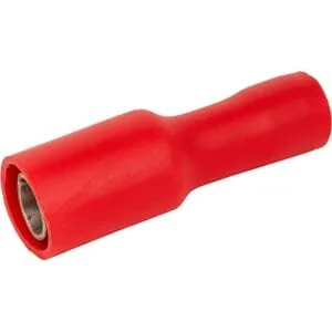 Kramp - LA9125CKR - Bullet Connector Female, Red, 0.5-1mm² 4mm (100x)