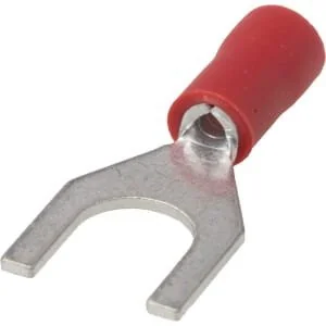 Kramp - LA9190CKR - Fork Terminal, Red, 0.5-1mm² (100x)