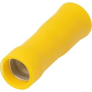 Kramp - LA9225CKR - Bullet Connector Female, Yellow, 4-6mm² 5mm (50x)