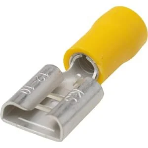 Kramp - LA9245CKR - Terminal Blade Female, Yellow, 4-6mm² 9.4x1.2mm (50x)
