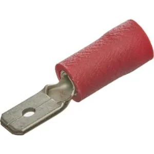 Kramp - LA9255CKR - Terminal Blade Male, Red, 0.5-1mm² 4.8x0.8mm (100x)