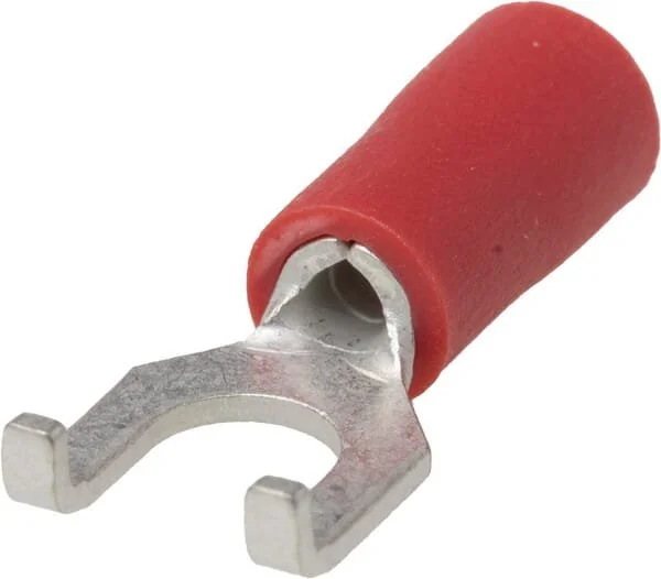 Kramp - LA9275CKR - Fork Terminal, Red, 0.5-1mm² (100x)