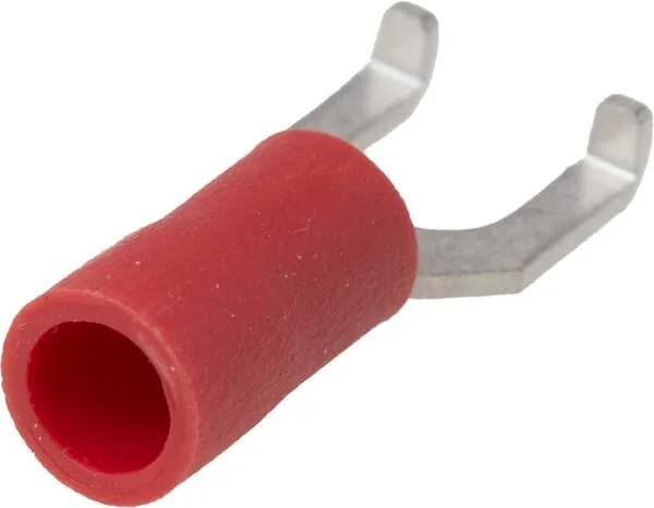 Kramp - LA9275CKR - Fork Terminal, Red, 0.5-1mm² (100x)