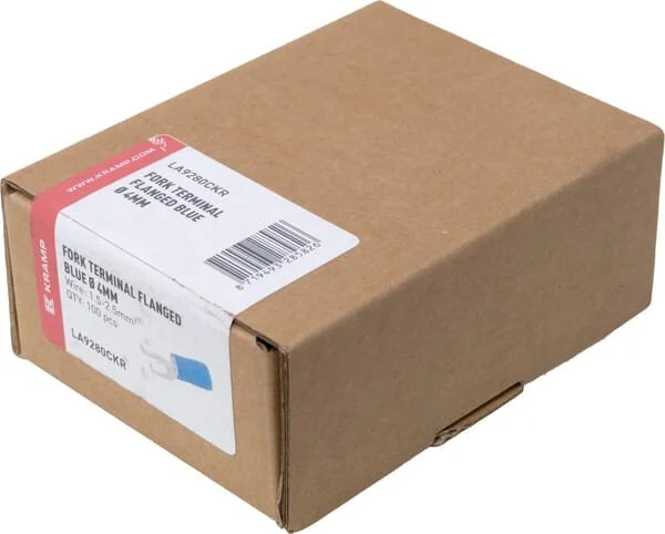 Kramp - LA9280CKR - Fork Terminal, Blue, 1.5-2.5mm² (100x)