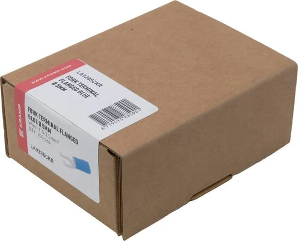 Kramp - LA9285CKR - Fork Terminal, Blue, 1.5-2.5mm² (100x)