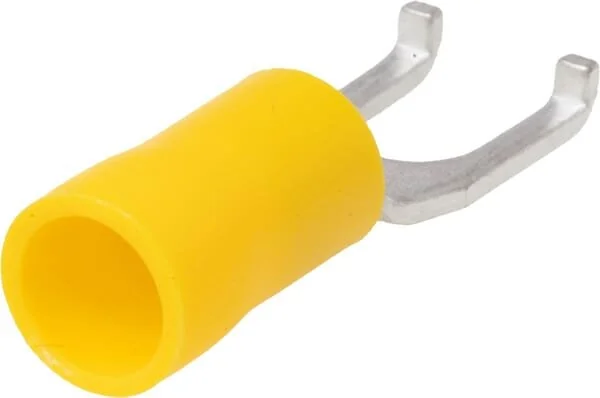 Kramp - LA9290CKR - Fork Terminal, Yellow, 4-6mm² (50x)