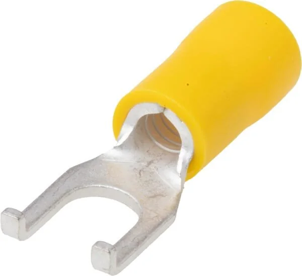 Kramp - LA9290CKR - Fork Terminal, Yellow, 4-6mm² (50x)