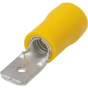 Kramp - LA9320CKR - Terminal Blade Male, Yellow, 4-6mm² 6.3x0.8mm (50x)