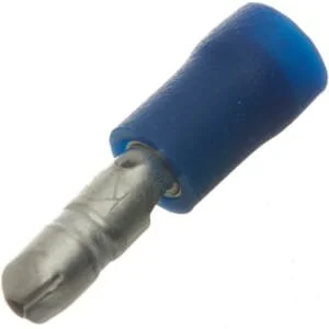 Kramp - LA9325CKR - Bullet Connector Male, Blue, 1.5-2.5mm² 4mm (100x)