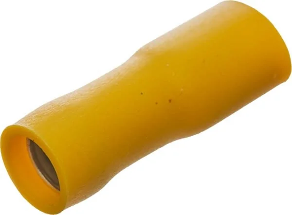 Kramp - LA9380CKR - Terminal Blade Female, Yellow, 4-6mm² 6.4x0.8mm (50x)