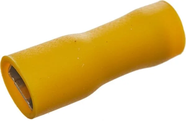 Kramp - LA9380CKR - Terminal Blade Female, Yellow, 4-6mm² 6.4x0.8mm (50x)