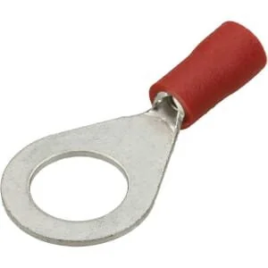 Kramp - LA9385CKR - Ring Connector, Red, 0.5-1mm² (100x)