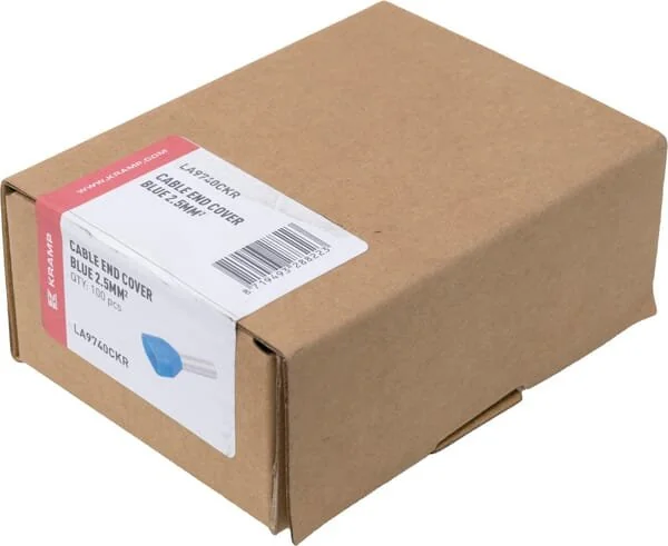 Kramp - LA9740CKR - Cable End Cover Blue, 2.5mm² (100x)