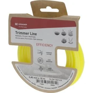 Kramp - NL2415EFKR - Trimmer Line Diameter 2.4x15m, Round, Yellow, Efficiency