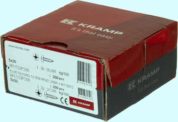 Kramp - SPL520P200 - Wood Screw 5x20mm PZ2 Pan Head