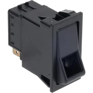 Kramp - SW10060KR - Rocker Switch, II+I-0, On-On-On, 6-Pin, Function Lighting, With Bulb
