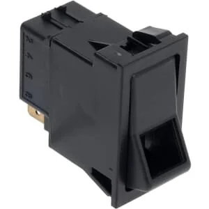 Kramp - SW10061KR - Rocker Switch, II+I-0, Off-On-On, 5-Pin, Function Lighting, With Bulb