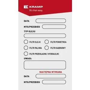 Kramp - WP005530 - Workshop Sticker PL (100x)