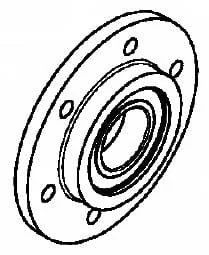 Kverneland - AC858093AK - Flange With Bearing Complete