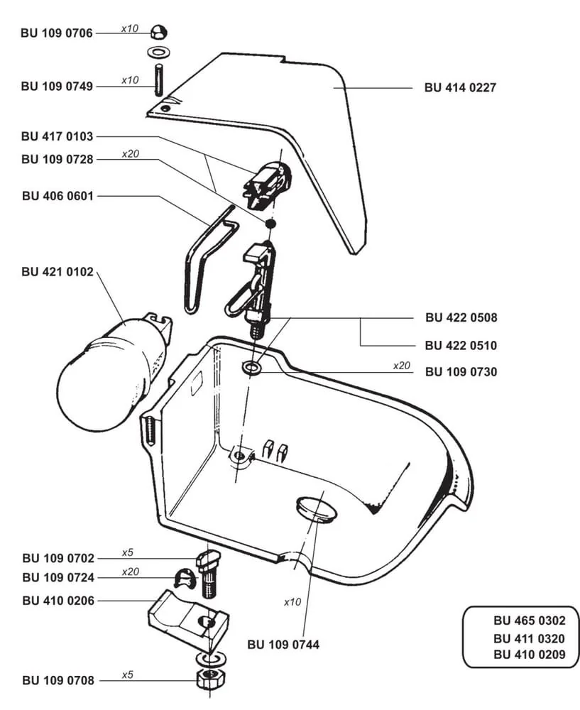 La Buvette - A361 - Corner Mounting Plate F11-F30-LAC5