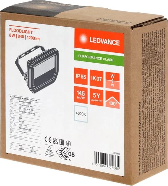 Ledvance - LVFL10840B65G4 - Floodlight 8W 4000K