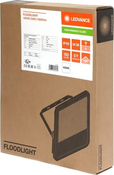 Ledvance - LVFL150840PSG4 - Floodlight 100W 4000K