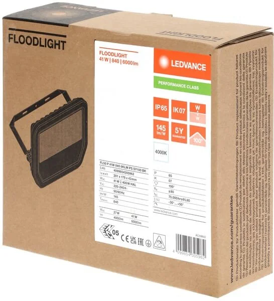 Ledvance - LVFL50840B65G4 - Floodlight 41W 4000K