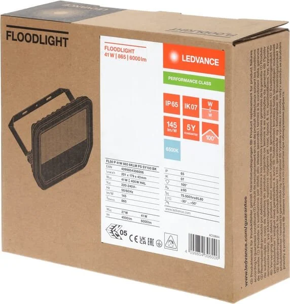Ledvance - LVFL50865B65G4 - Floodlight 41W 6500K