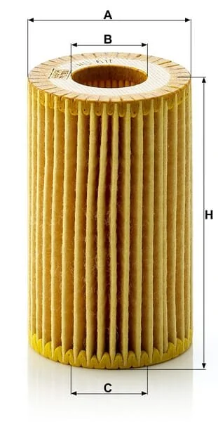 Mann Filter - HU611X - Oil Filter Element, Metal-Free