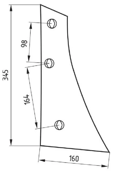 Molbro - 5073VRP342R - Breast Plate Right