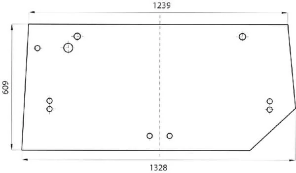 New Holland - 232329A1 - Rear Window