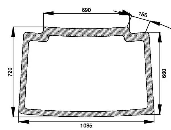 New Holland - 44911513 - Windscreen Fixed