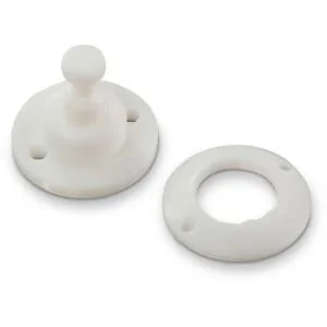 Non Original - PL10105 - Minax-Fastener Lower Part Plastic, White