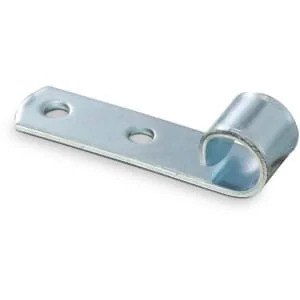 Non Original - PL10977 - Round-Hole Tarpaulin Hook Zinc Plated, L= 60mm, W= 15mm, Hole Distance= 20mm