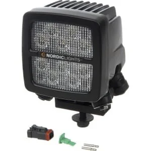 Nordic Lights - 984149 - Work Light LED, 50W, 6700lm, Square, 12/, White, Bolt On, MM, Deutsch 2-Pin, Low Beam, 10 LED's, Scorpius XTR N4401 By