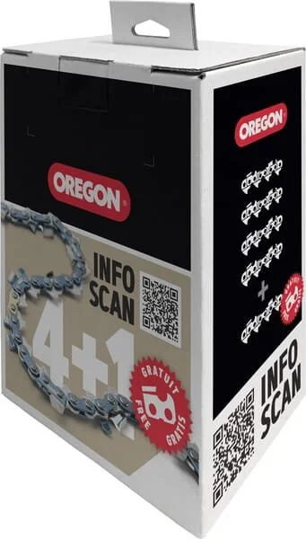 Oregon - 75LPX072EPACK - Saw Chain 1.6mm 72 DL Standard Chisel Powercut, 5x Pack