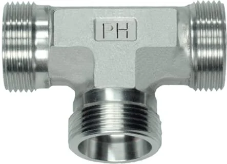 PH Hydraulik - TS6LLSS - T Piece 6LL Stainless Steel