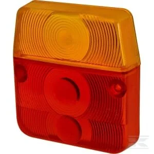 Promot - 1400680205 - Light Lens, Amber/Red 110x102mm Rear