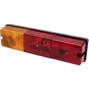 Promot - 1400680410 - Rear Light RH Rectangular, 12/, Amber/Red, Bolt On