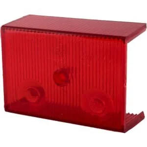 Promot - 1400680415 - Light Lens, Red, Rectangular 100x73mm Rear/LH/RH