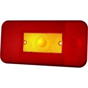 Promot - 1400680905 - Light Lens, Amber/Red 195x100mm LH/RH/Rear