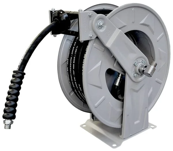 Ramex - HD1100FE20 - Automatic Hose Reel Steel With 20m 3/8 inches 400bar Hose And Male 3/8 inches Fitting