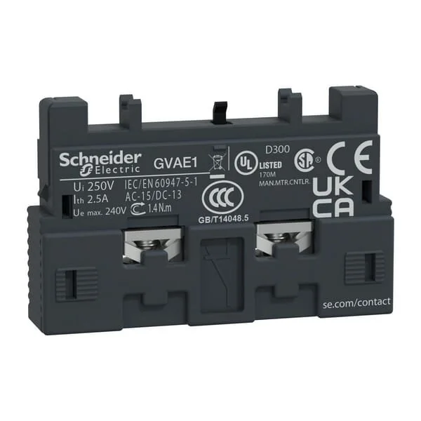 Schneider Electric - GVAE1 - Auxiliary Contact Module 1NO/1NC